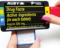The RUBY magnifying medicine instructions